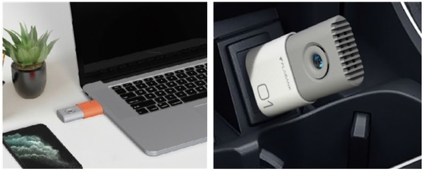                                 플라즈마 바이러스 박멸 USB를 노트북과 차량에서 사용한 모습
